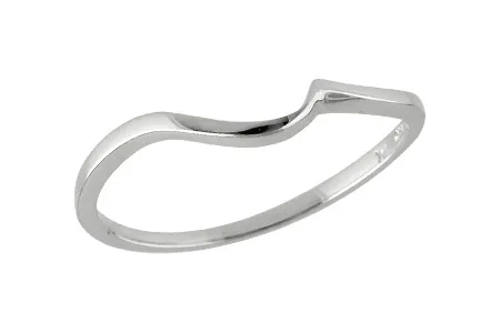 Gold Wedding Band in white gold