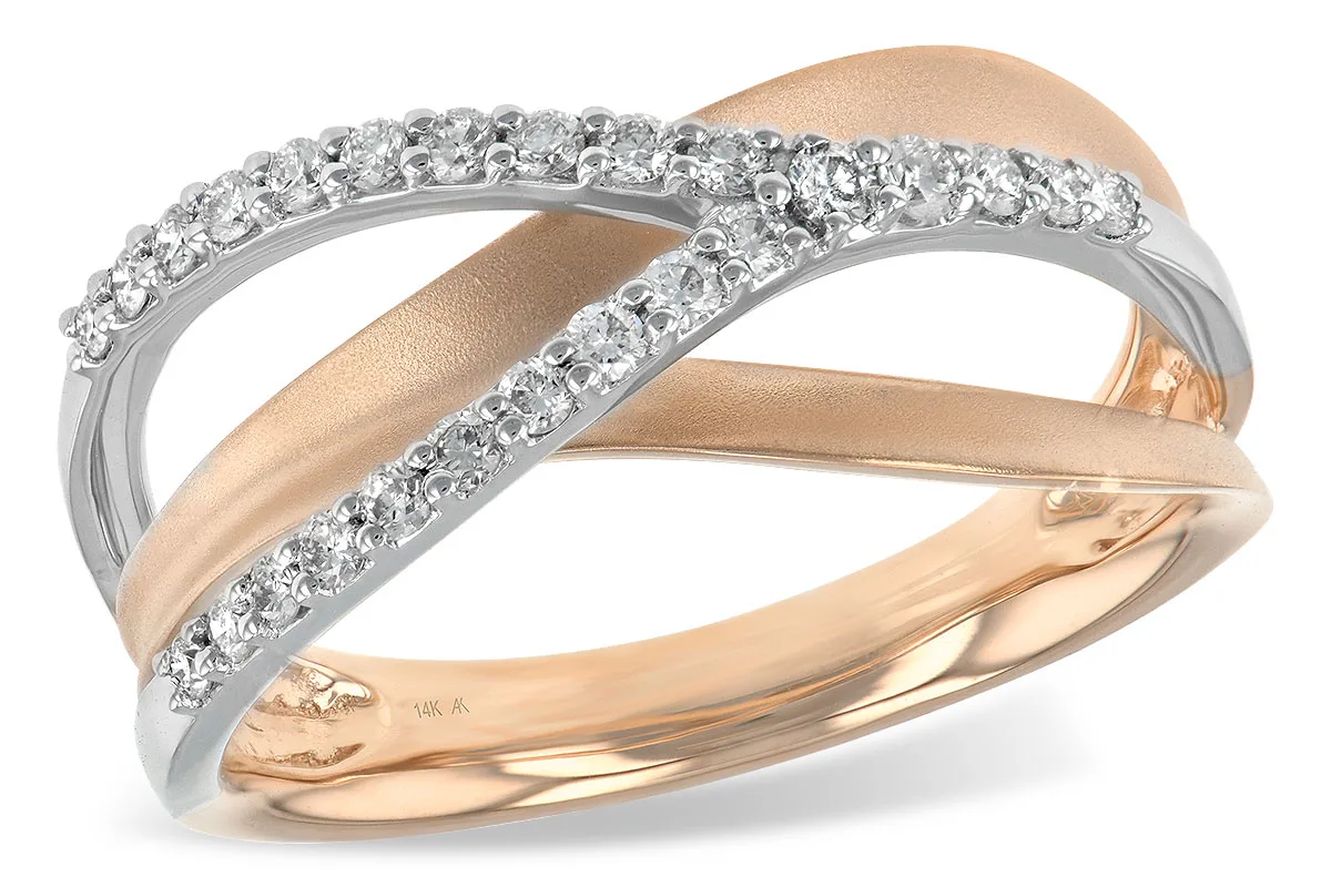 Diamond Ring in two-tone