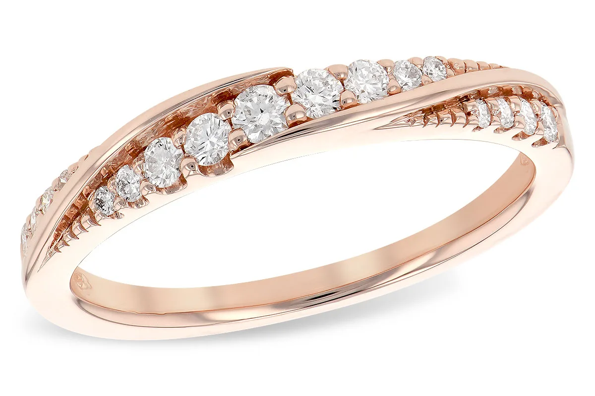 Diamond Wedding Band in rose gold