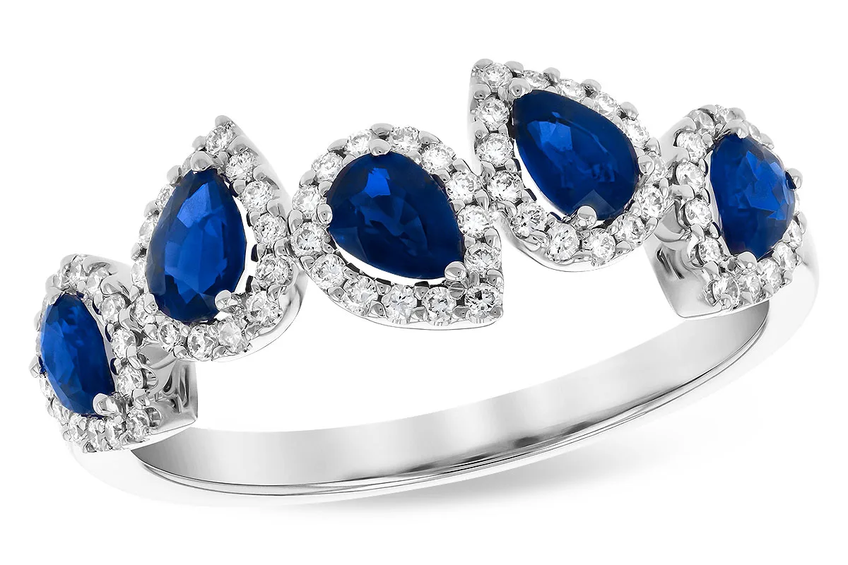 Sapphire Ring in white gold