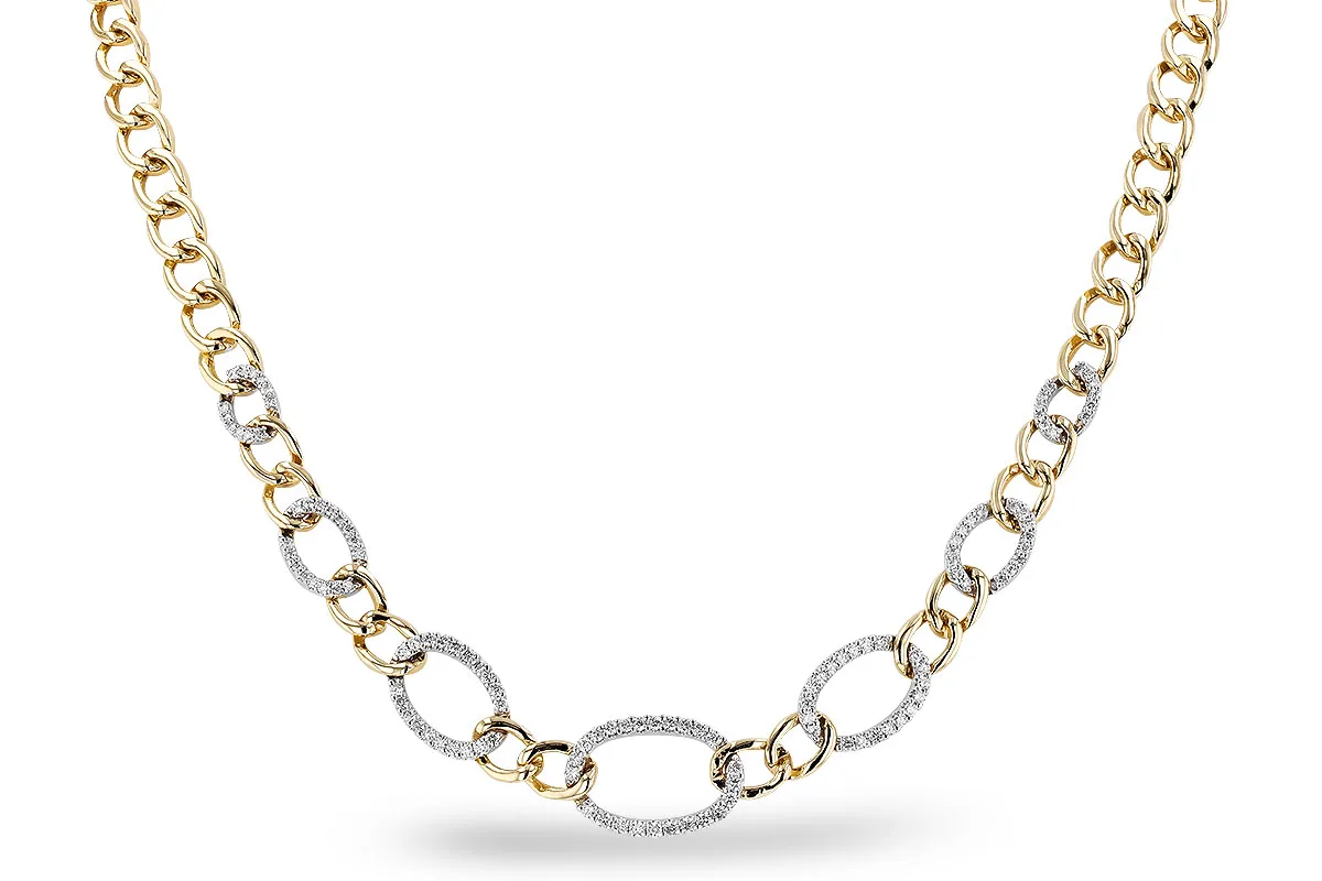 Diamond Necklace in yellow & white