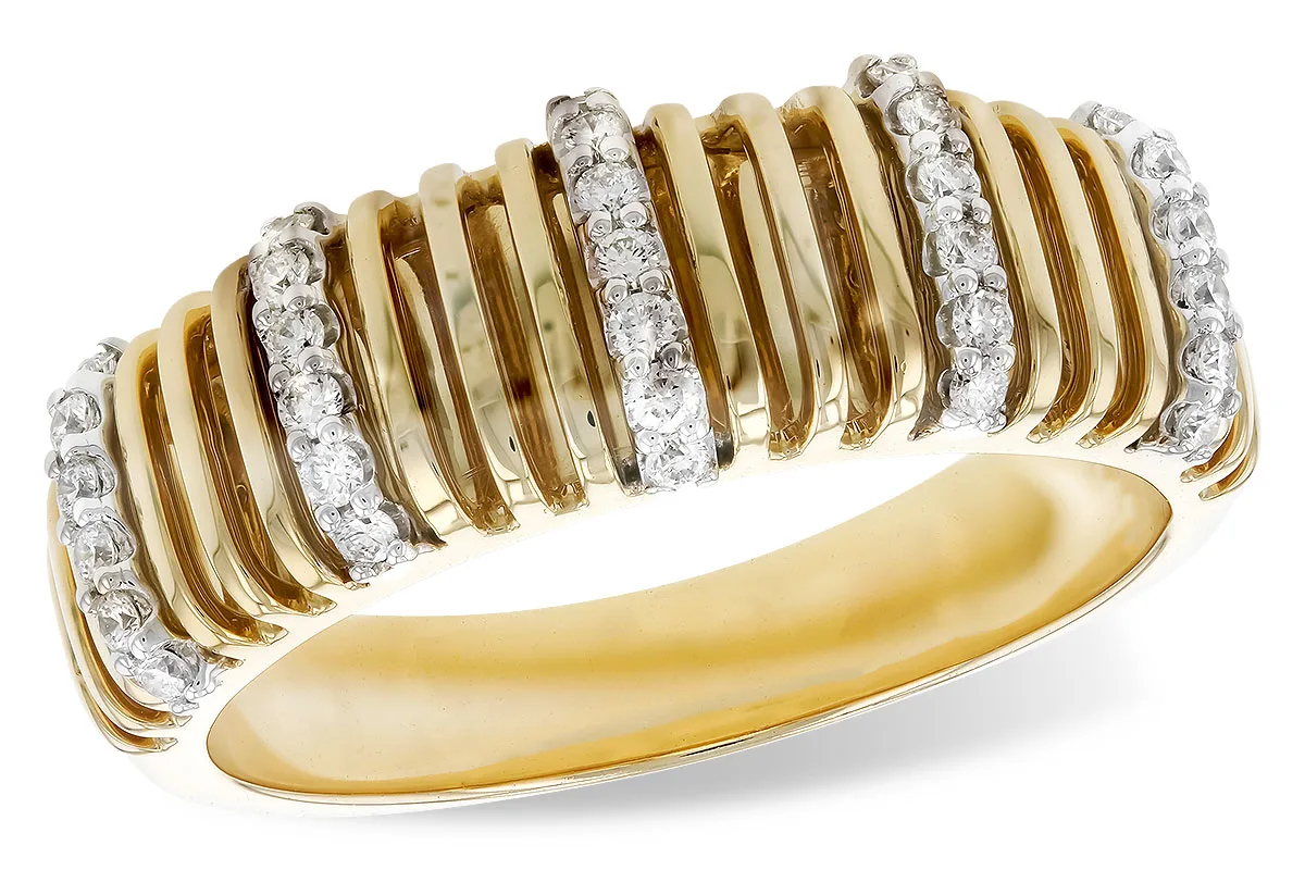 Diamond Ring in yellow & white