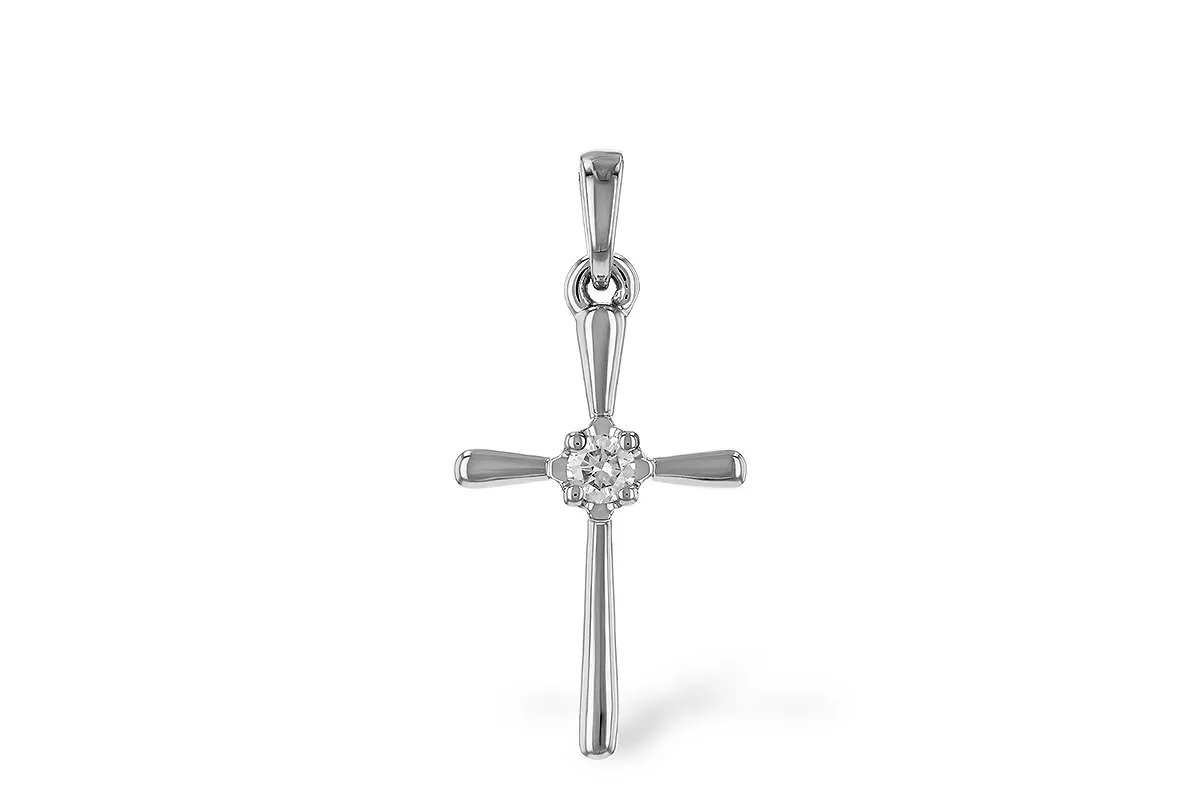 Diamond Pendant in white gold