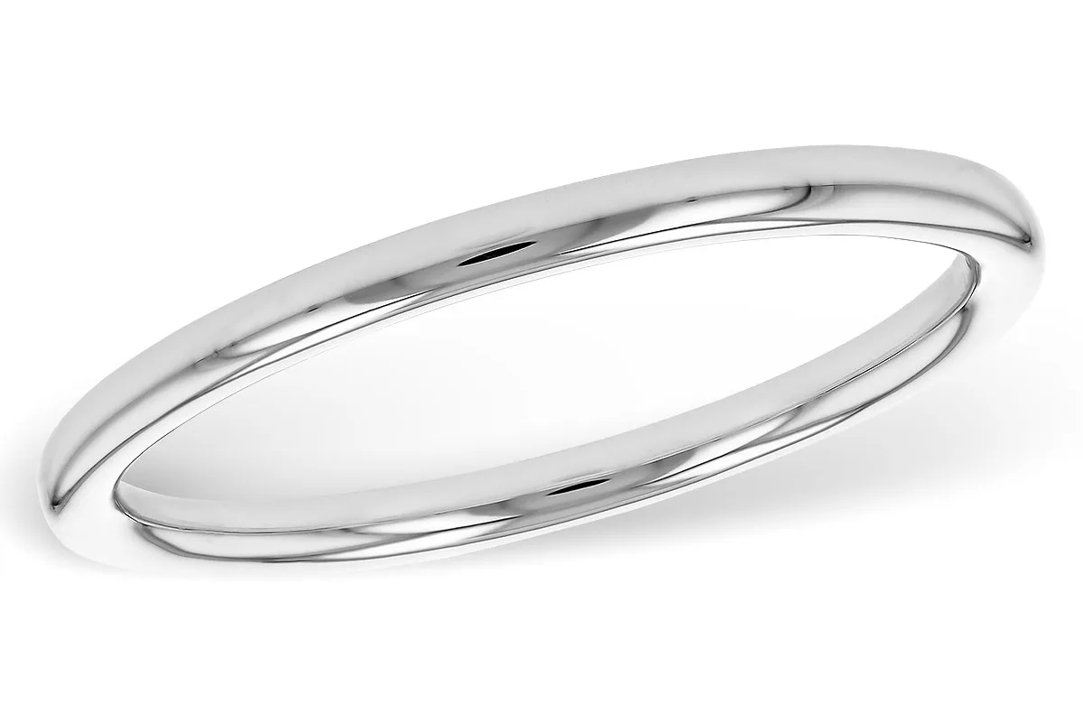 Gold Wedding Band in white gold