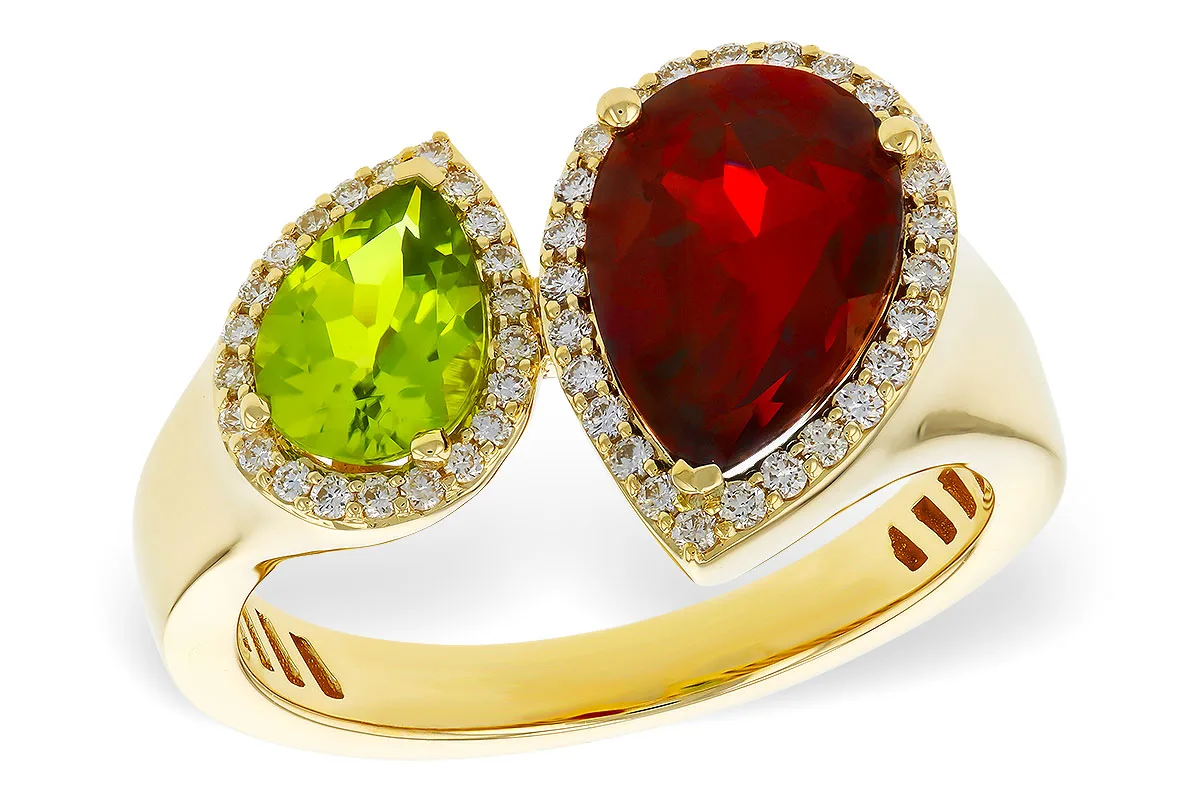 Semi-Precious Stone Ring in yellow gold