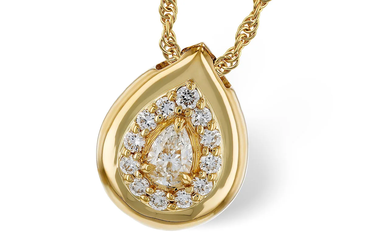 Diamond Necklace in yellow gold
