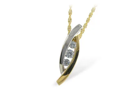 Diamond Necklace in two-tone