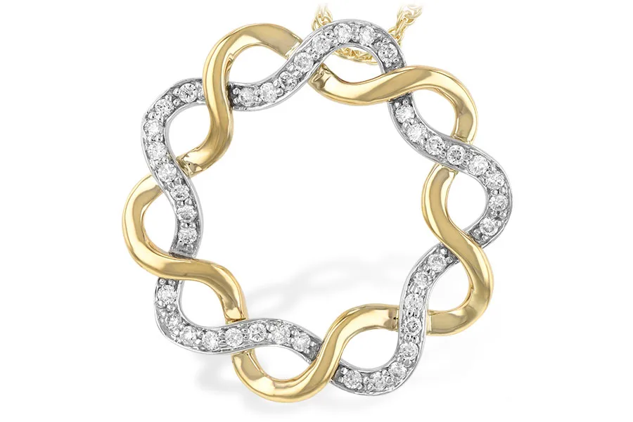 Diamond Necklace in two-tone