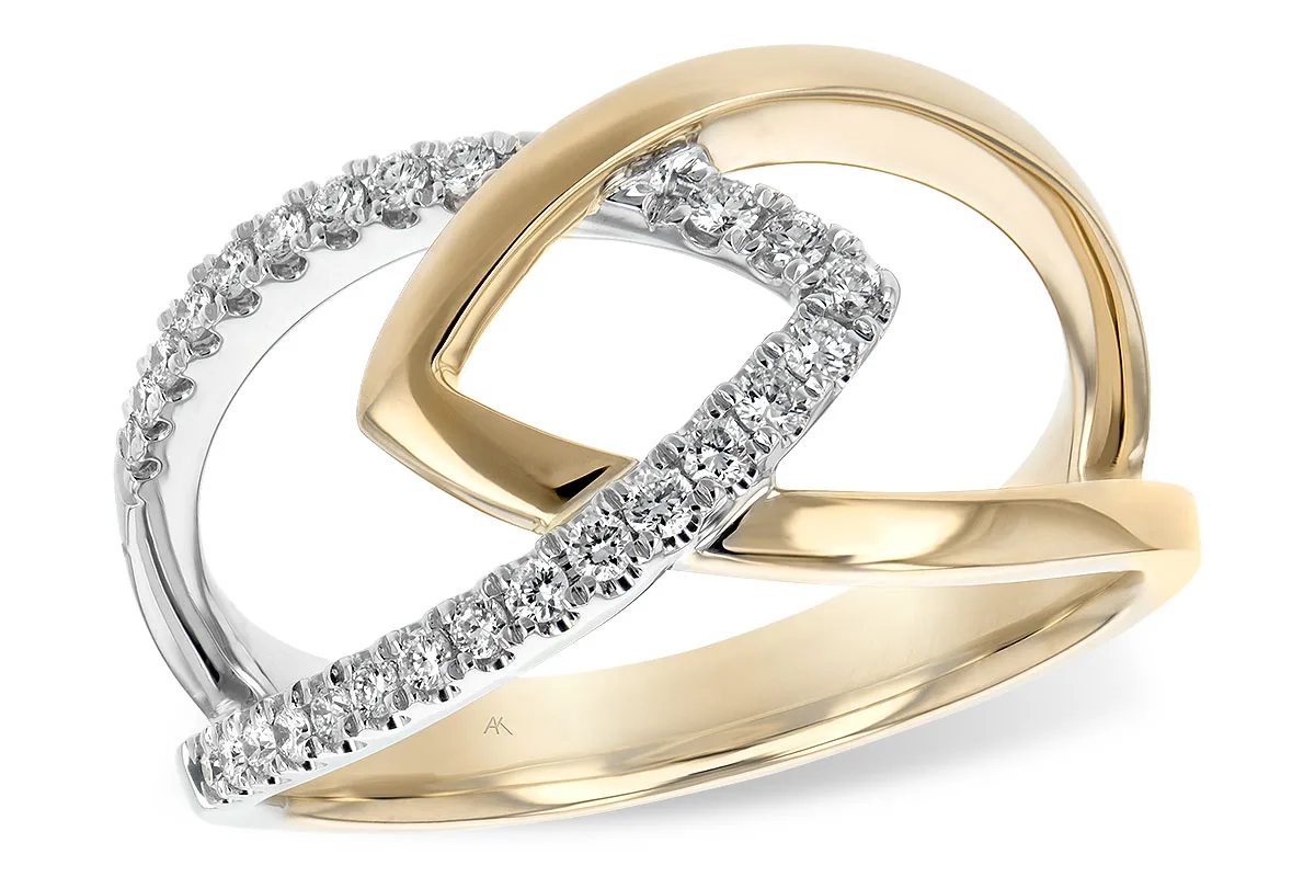Diamond Ring in two-tone