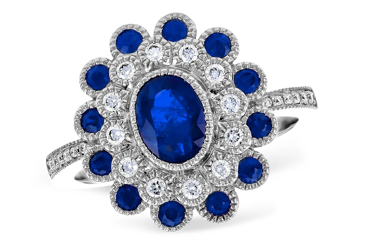 Sapphire Ring in white gold