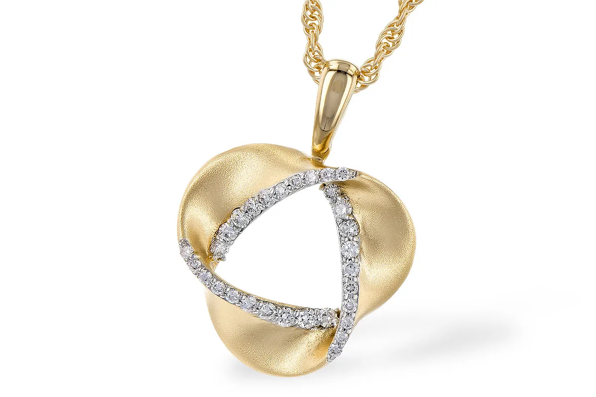 Diamond Necklace in yellow gold