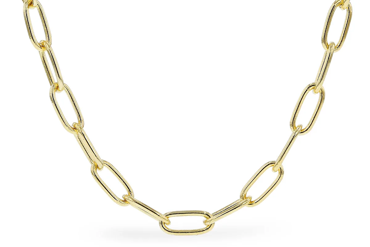 Paperclip Chain in yellow gold